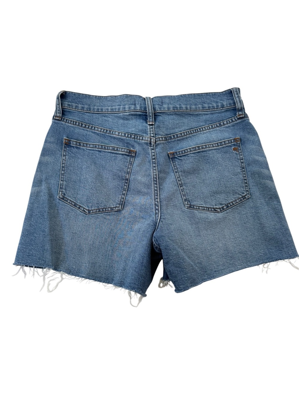 NEW MADEWELL High Rise Denim Shorts Button Front Edition Size 27 - Picture 5 of 11